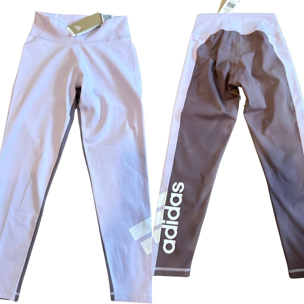 Adidas two tone purple leggings S